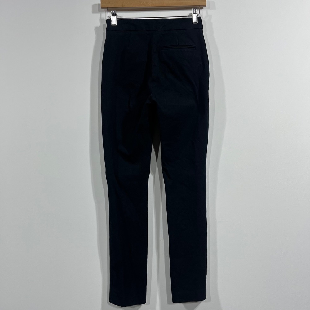 Sezane Trousers Black High Rise Slim Tapered Leg Pants Womens 0 Capsule Classic - Picture 4 of 15
